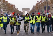 Les manifestations du Nombre Jaune à Paris