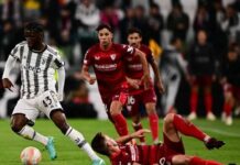 Ligue Europa : la Juventus arrache le match nul au bout du temps additionnel contre Séville en demi-finale aller