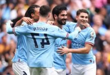 Manchester City bat Leeds et conforte sa première place en Premier League