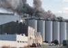 Incendie majeur sur les silos à grains de La Rochelle : site évacué