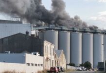 Incendie majeur sur les silos à grains de La Rochelle : site évacué